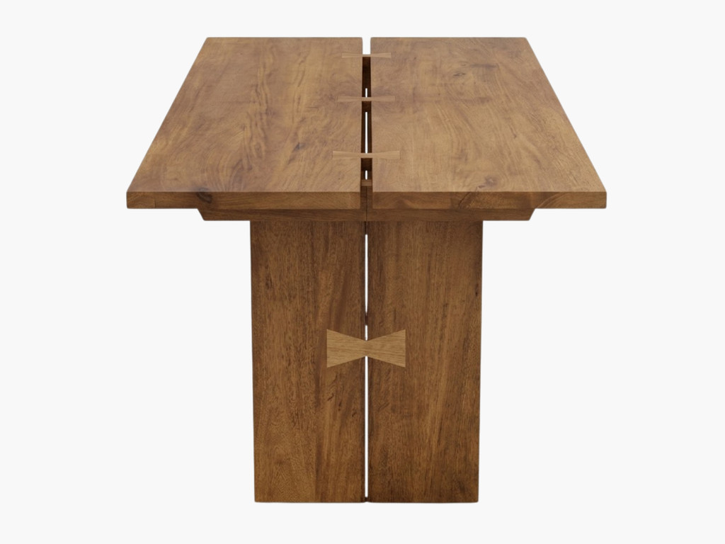 Mesa de Comedor Maciza en Flormorado con Corbatines